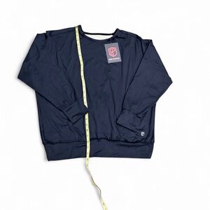 Born Primitive Long Sleeve Black Open Back Shirt Size Large NWT